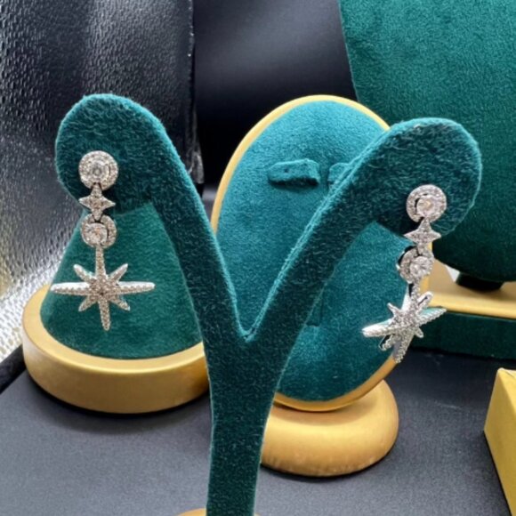 APM Monaco Orecchini pendenti con esagramma - Picture 4 of 5